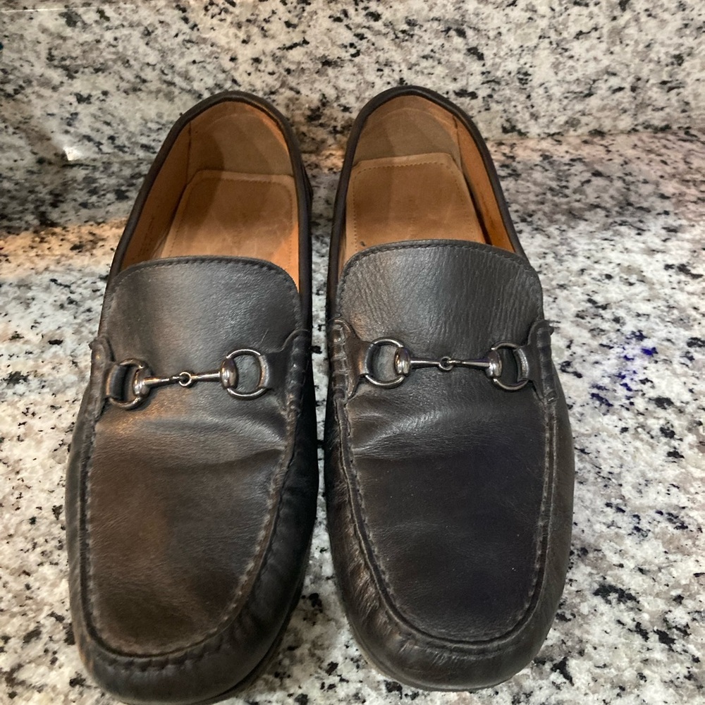 Classic Black Leather Slip-On Loafers